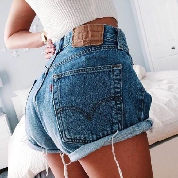 Levi's Pants - LEVIS VINTAGE HIGH WAISTED DENIM SHORTS